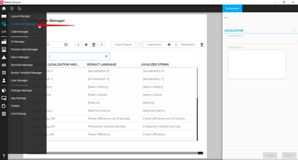 WebIQ Localization Manager