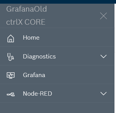 simple ctrlx apps grafana nodered