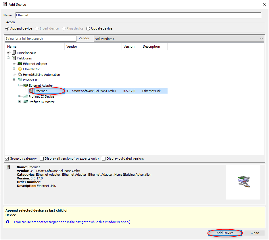 Ethernet node addition