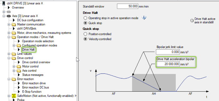 Set Drive Halt Function