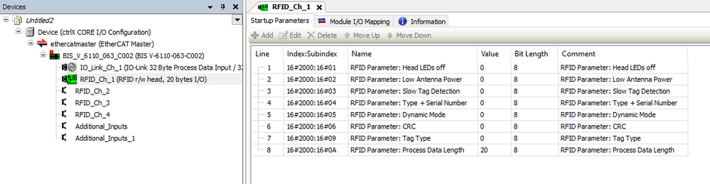 RFID Parameter