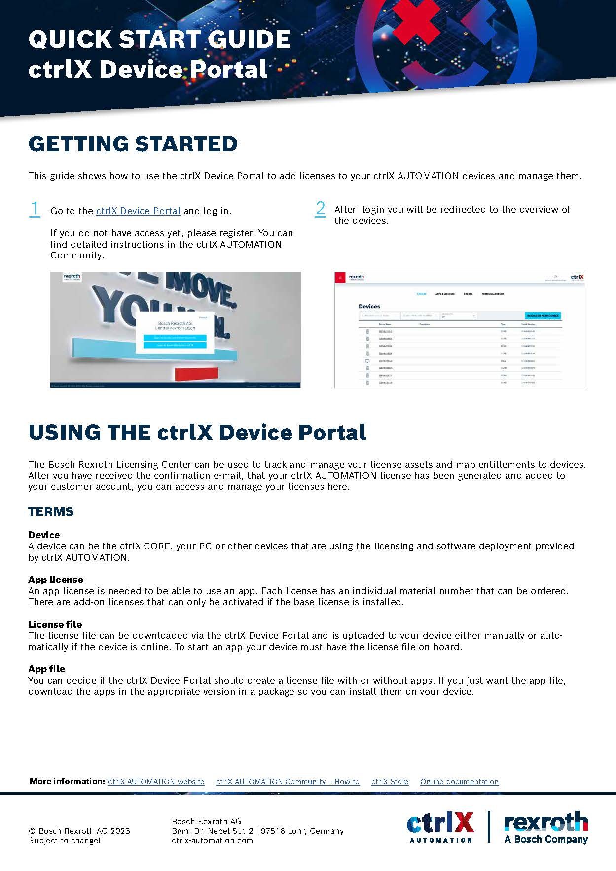 Quick Start Guide Licensing