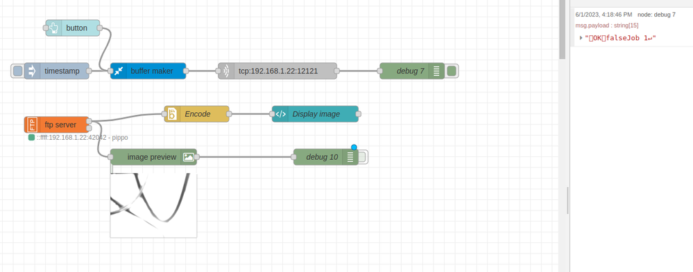 Node-red Code result