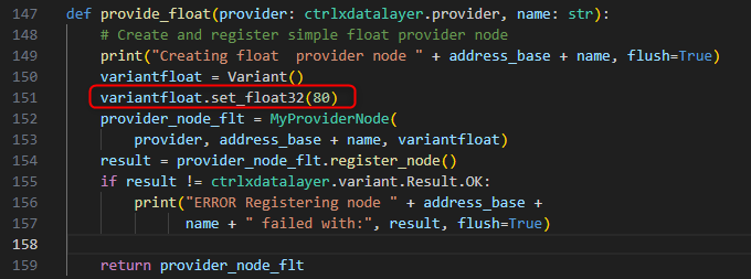 Define float provider node