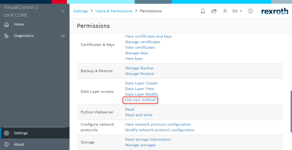 Custom Data Layer scope in Settings/Users&Permission/Permissions
