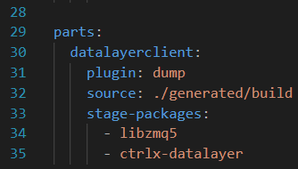 stage-packages in the snapcraft.yaml