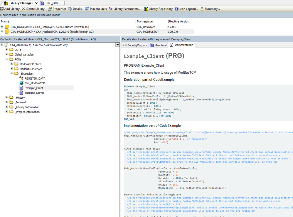 PLCModbus TCP