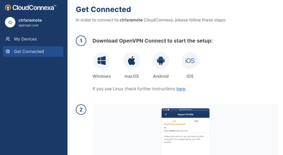 This page describes how to get connected
