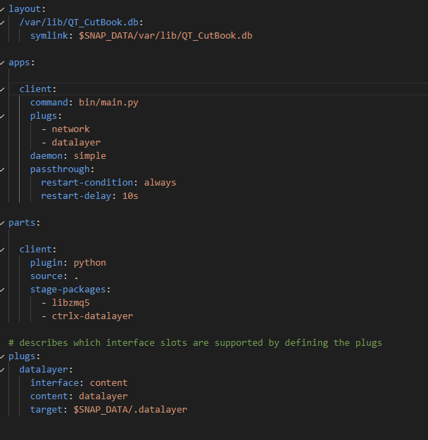 Solved: How to include a sqlite database in a snap