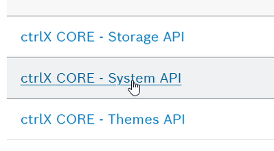 System API