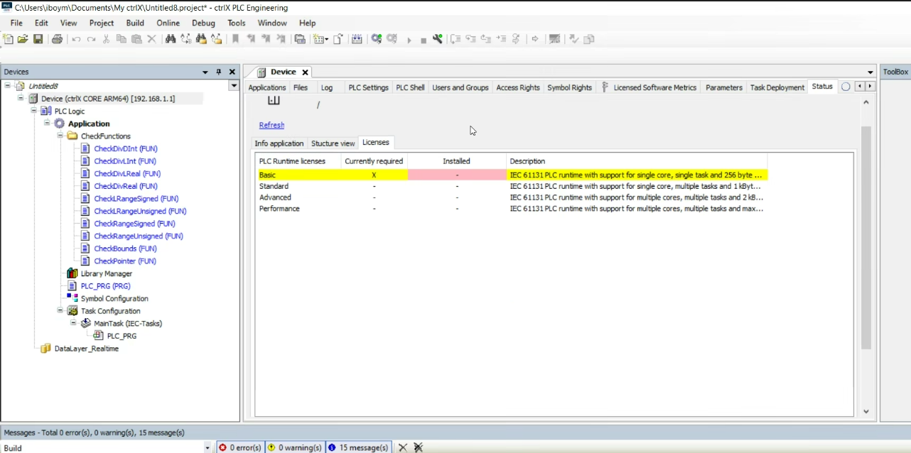 Solved Plc 240 Not Recognizing Licenses