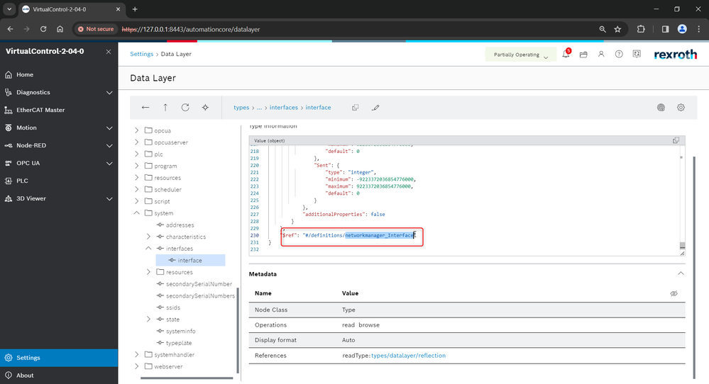 ctrlX Data Layer - interface reference