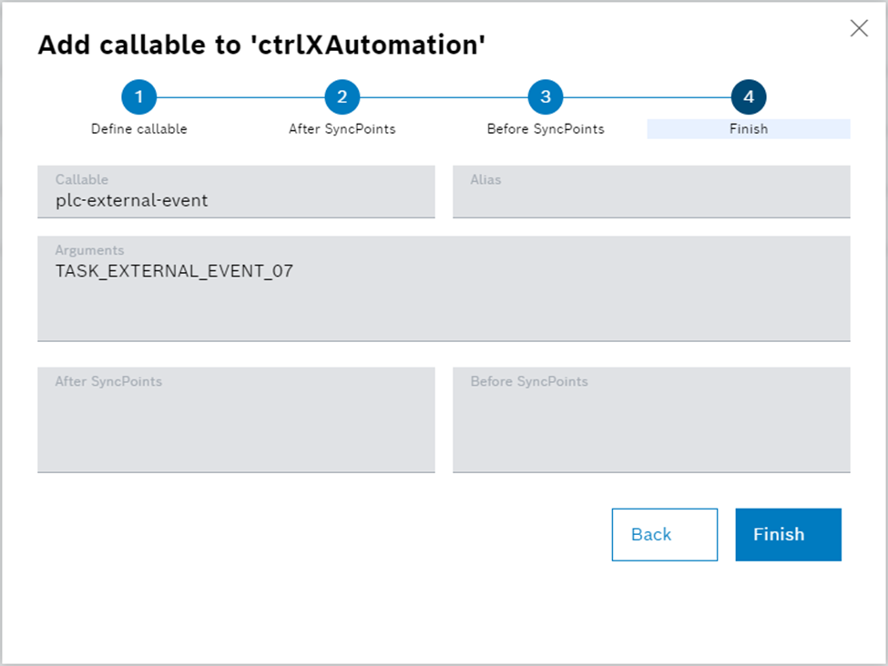 Process of add callable to 'ctrlXAutomation'