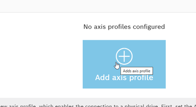 Add axis profile