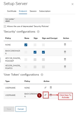 ctrlX CORE OPC UA Server Endpoint Security Configuration: Sign and Sign&Encrypt