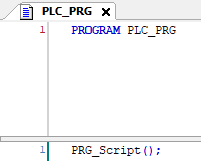 Calls PRG_Script program