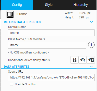 iFrame settings