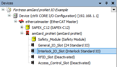 Standard Interlock I/O Added to Project