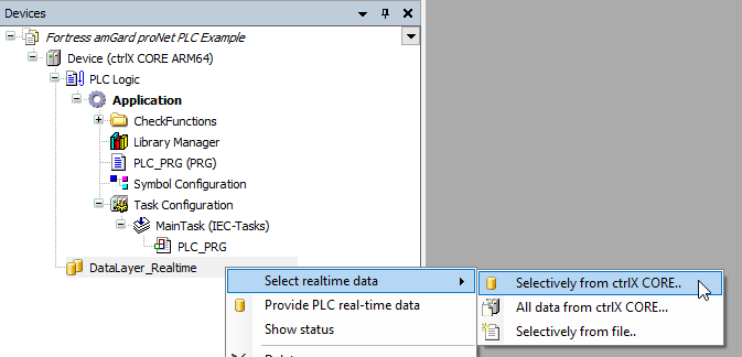 Read I/O Configuration Data from CORE