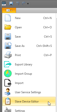 ctrlX SAFETY Engineering Slave Device Editor