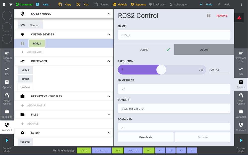 ROS2 successfully configured