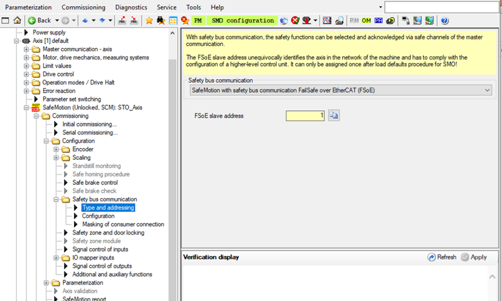 FailSafe over EtherCAT FSoE slave address completed