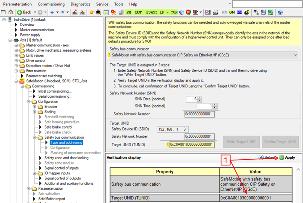 CSoE Apply Target UNID