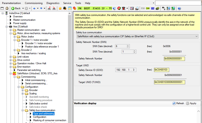 CIP Safety on EtherNet IP CSoE Target UNID completed