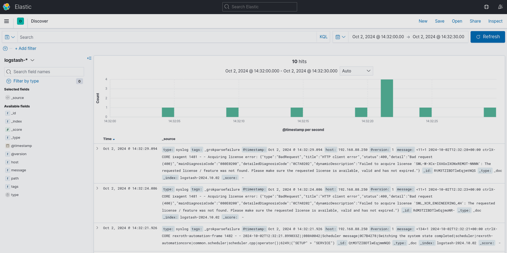 Elastic dashboard