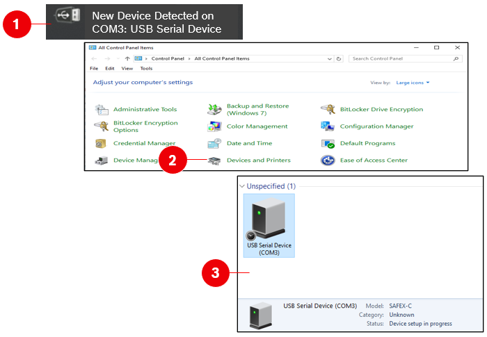 Determine USB Com Port