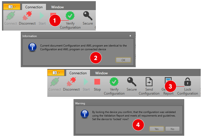 Verify and Lock Configuration