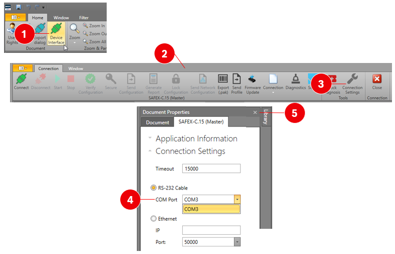 Select USB Com Port