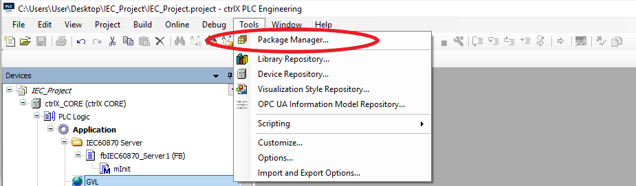 Package Manager access