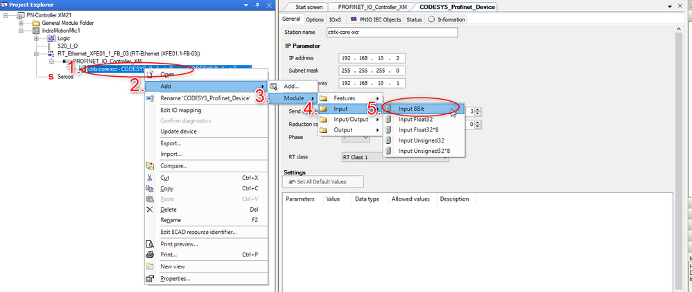 Input variable addition