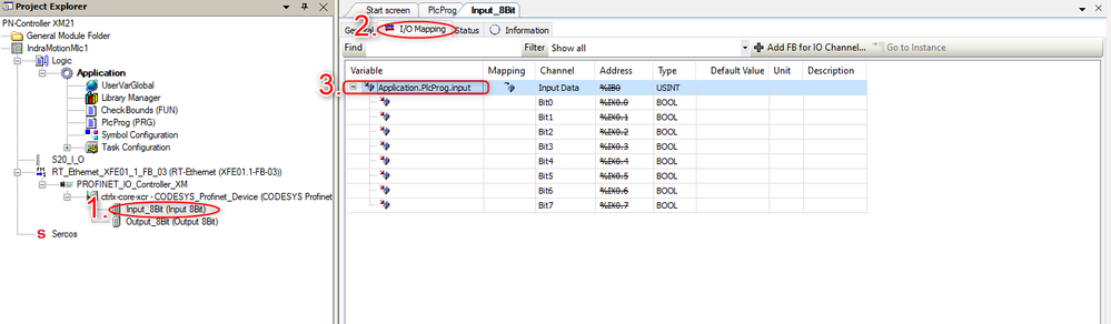 Variable mapping