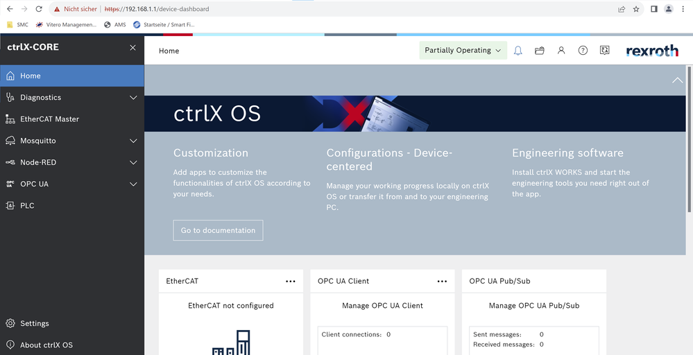 crtlX OS user interface
